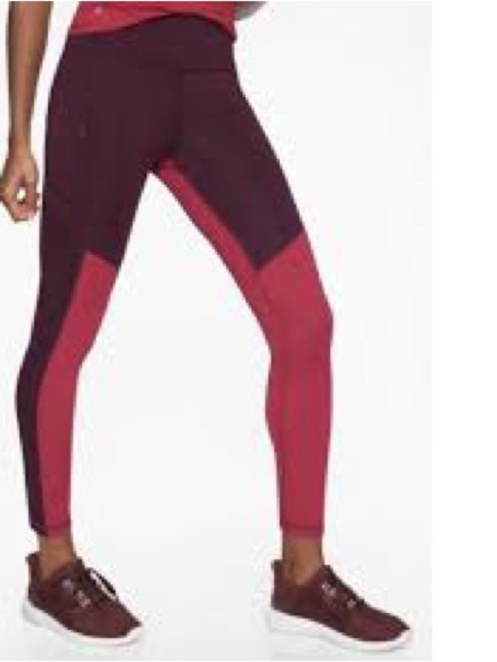 Athleta Two-Tone Zip Jacket in Fuchsia and Plum size xs